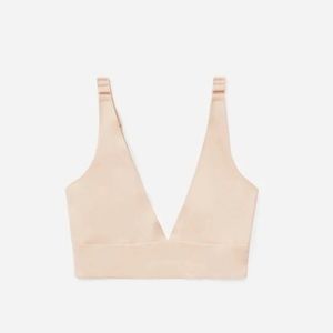 Everlane The Renew Bra Light Tan No-Underwire stretchy adjustable Sz XXS NEW